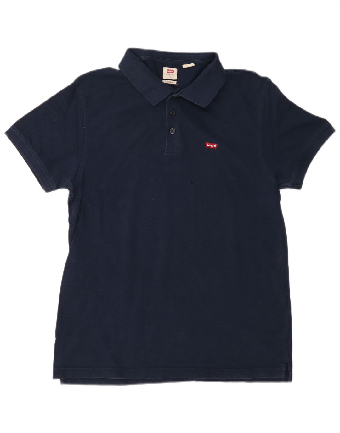 Camisa polo masculina LEVI'S Standard Fit algodão azul marinho médio