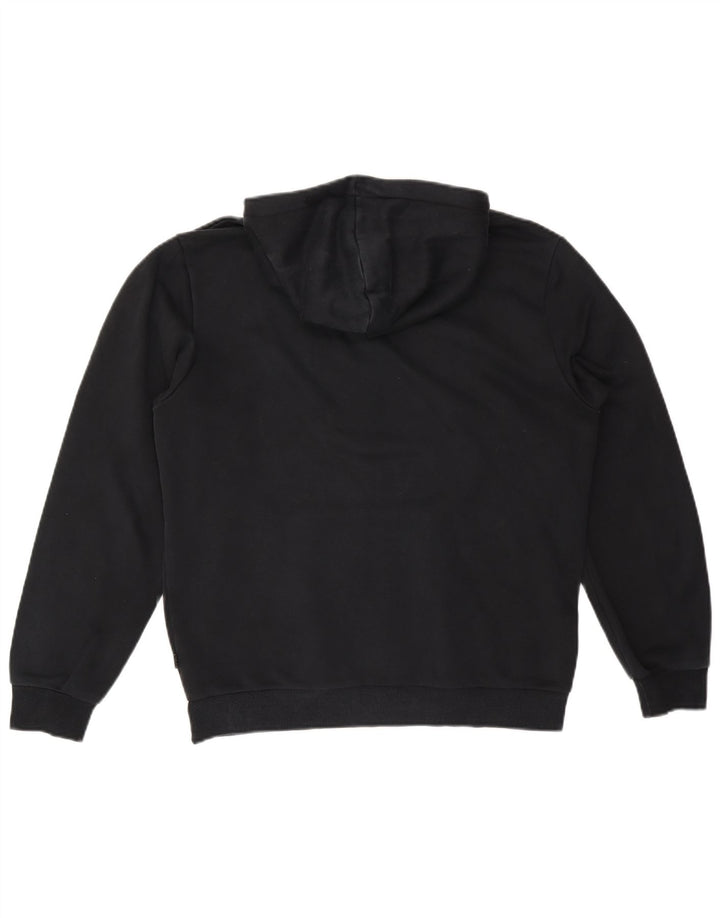 Puma Mens Hoodie Jumper Médio Algodão Preto