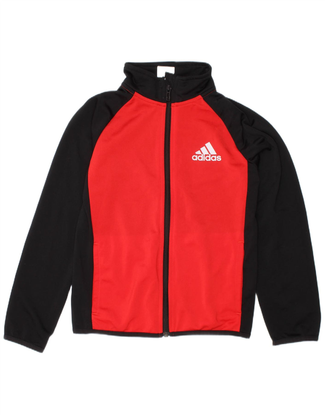 Jaqueta Adidas Meninos Treino Top 7-8 Anos Preto Colorblock Poliéster