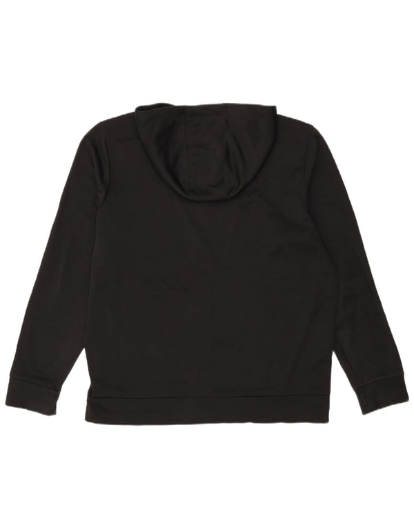 Suéter masculino Under Armour com capuz e zíper grande preto