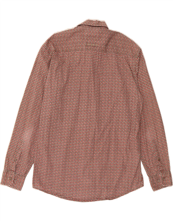 CAMEL ACTIVE Mens Regular Fit Shirt Medium Red Chevron Vintage Camel Active and Second-Hand Camel Active from Messina Hembry 