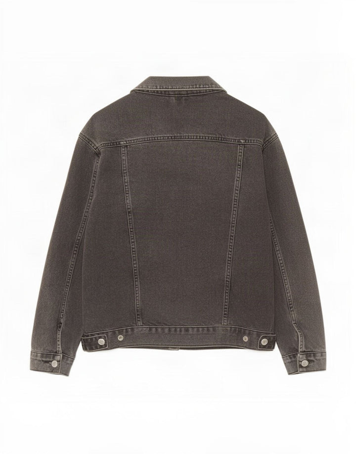 Jaqueta jeans feminina Topshop Reino Unido 8 pequeno algodão preto
