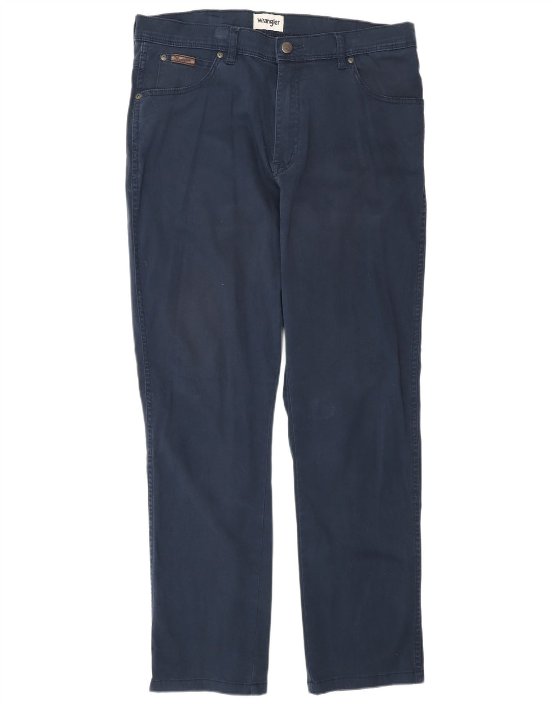 Wrangler Masculino Texas Slim Jeans W36 L34 Azul Marinho Algodão