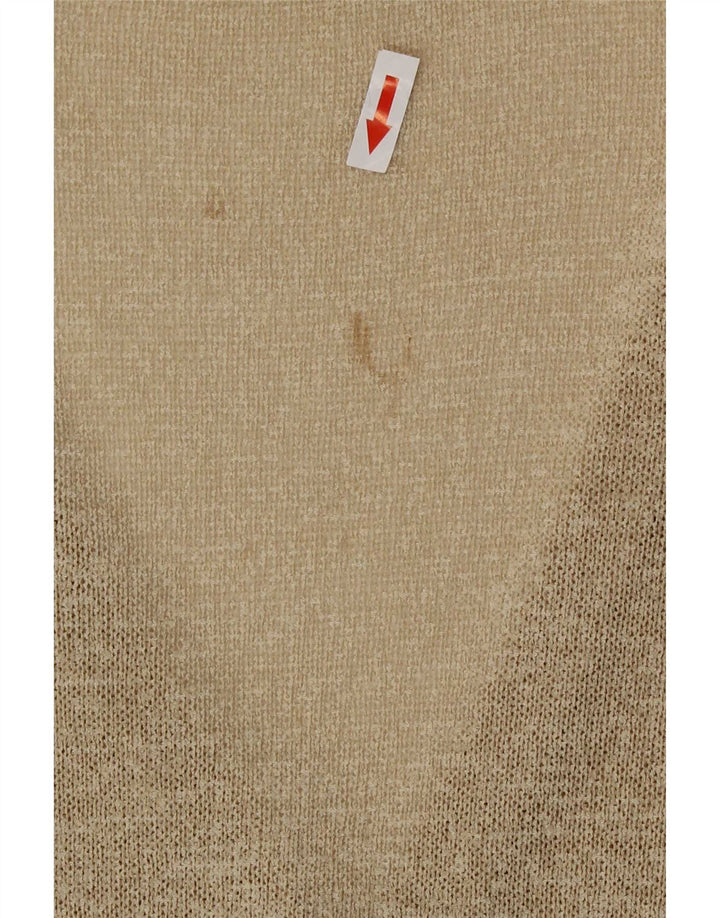 Suéter feminino Marks & Spencer St. Michael Cardigan Reino Unido 12 médio bege