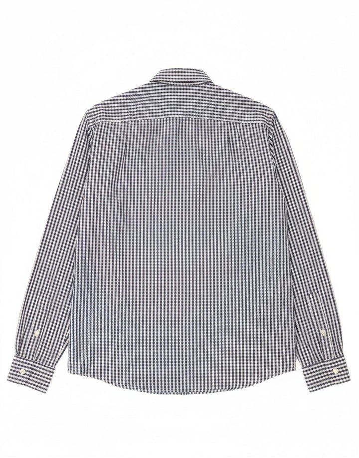 Camisa masculina JACK WILLS de algodão xadrez azul médio