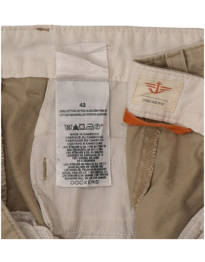 Shorts cargo masculino Dockers W42 2XL algodão bege
