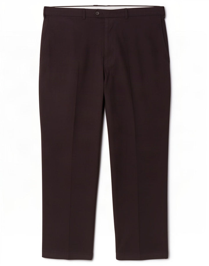 Calça masculina de ajuste regular Marks & Spencer W44 L27 poliéster azul marinho