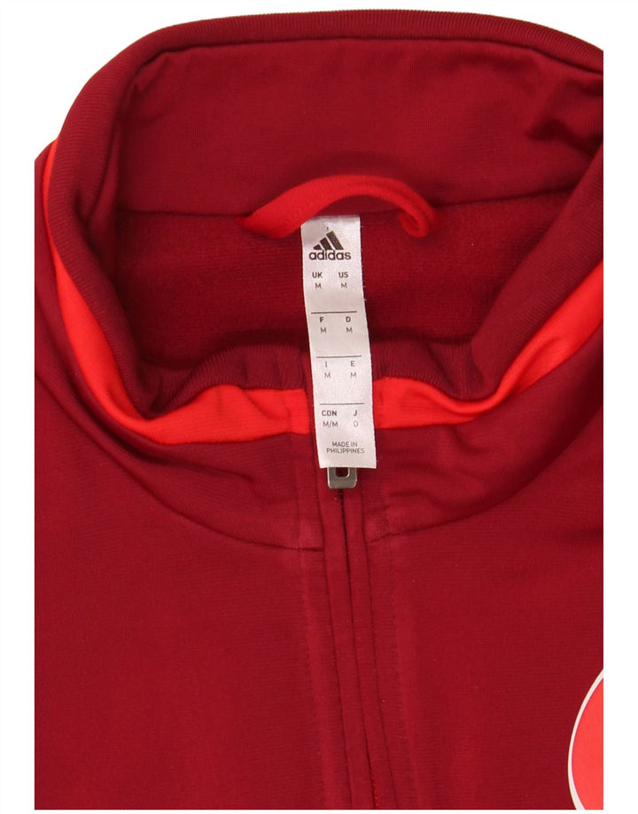 Adidas Mens FSV Trier-Tarforst Graphic Tracksuit Top Jacket Médio Vermelho