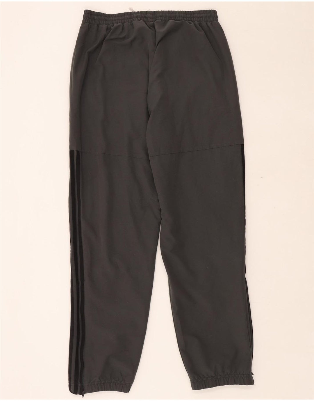 Calça de treino masculina ADIDAS joggers grande poliéster cinza