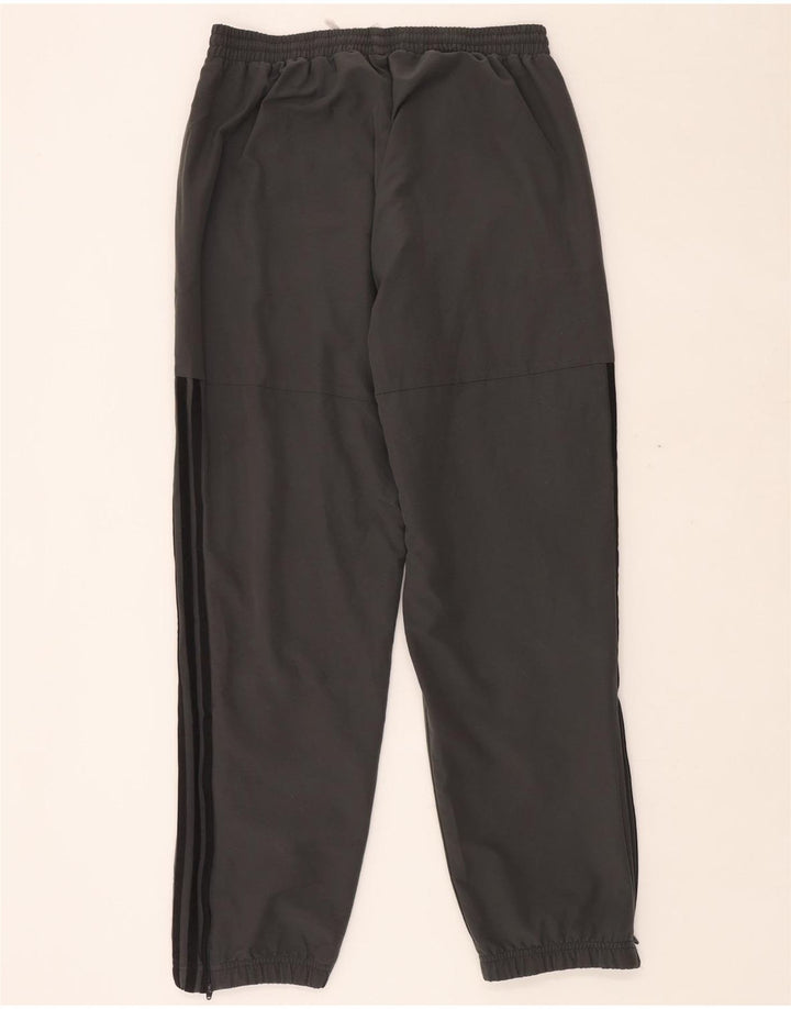 Calça de treino masculina ADIDAS joggers grande poliéster cinza
