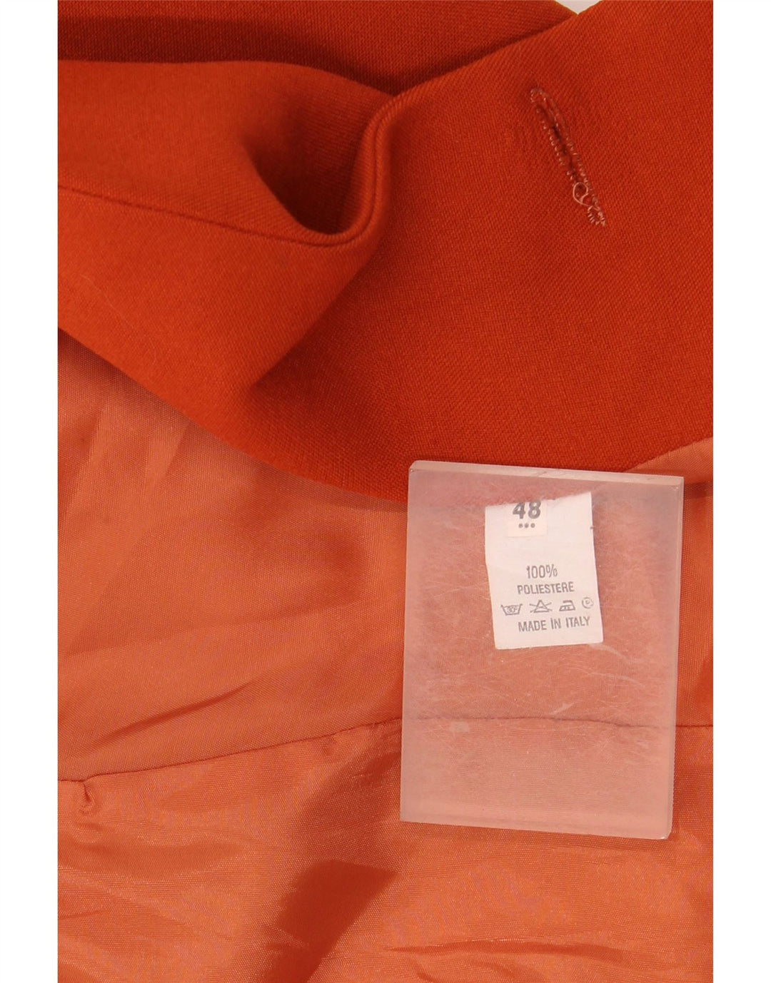 Jaqueta blazer feminina HALFON com 1 botão IT 48 XL laranja poliéster