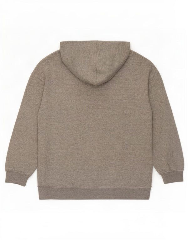 Zara Mens Hoodie Jumper Médio Cinza Poliéster