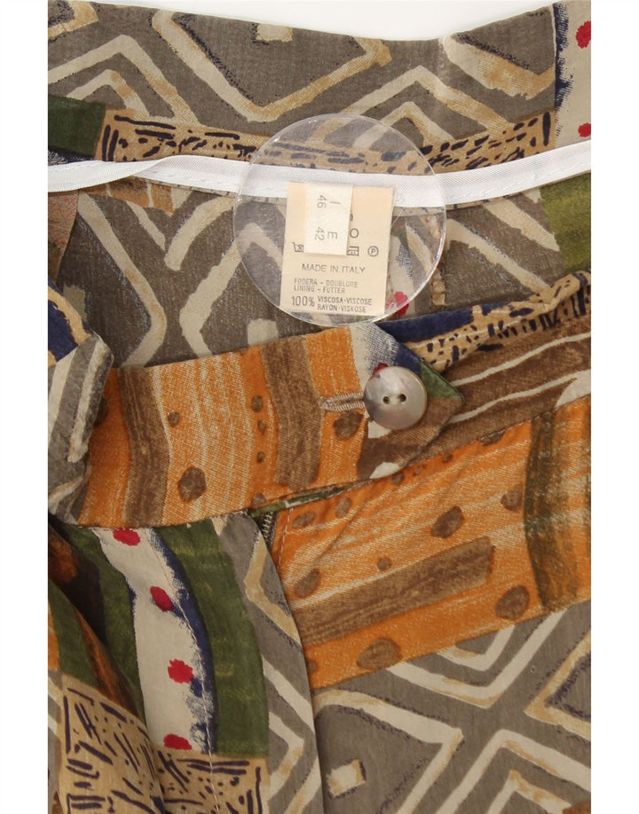 Shorts casual feminino VINTAGE de cintura alta IT 46 grande W28 multicolorido