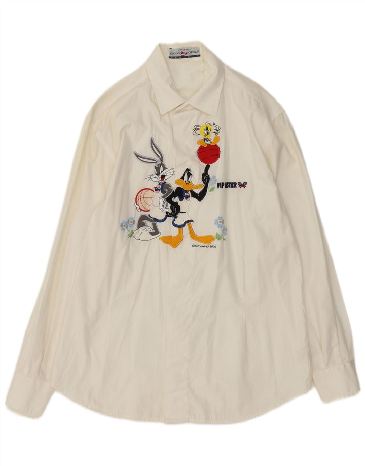 Emmanuel Schvili Camiseta feminina Warner Bros Graphic IT 42 Médio Branco Floral