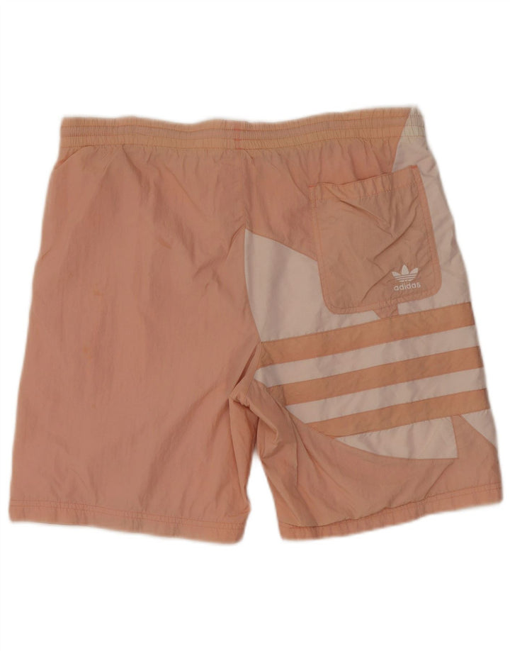 Shorts de natação masculinos Adidas Graphic médio rosa poliamida