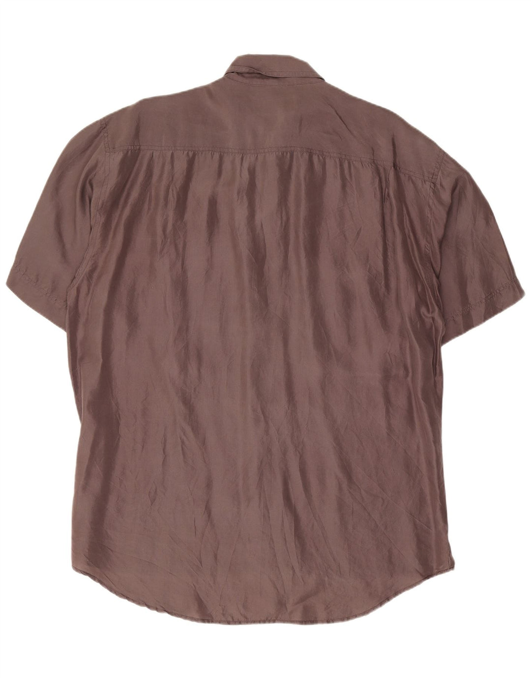 Camisa masculina de manga curta Accanto tamanho 39/40 cinza médio