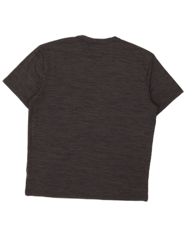 Camiseta masculina Reebok Top XL cinza manchado de poliéster