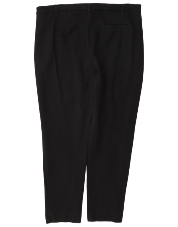 Calça feminina casual Marks & Spencer The Mia Slim Reino Unido 18 XL W38 L28 preta