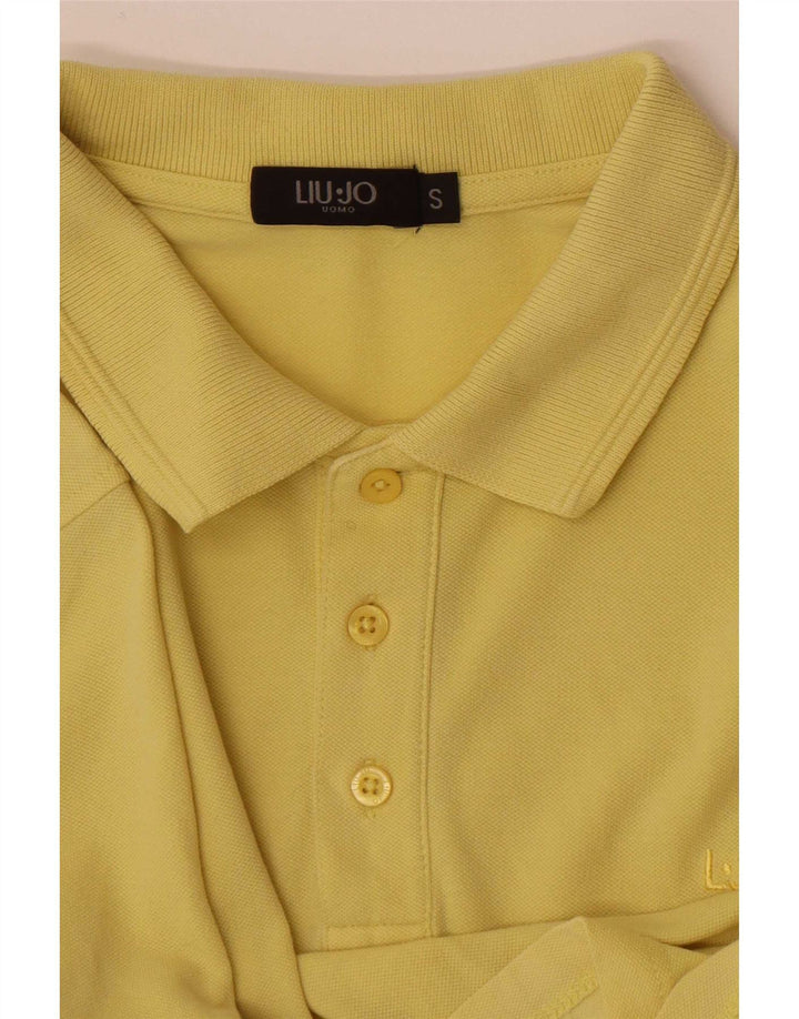 Camisa polo masculina Liu Jo pequena amarela