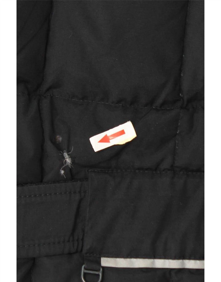 Jaqueta acolchoada feminina vintage IT 48 XL poliamida preta