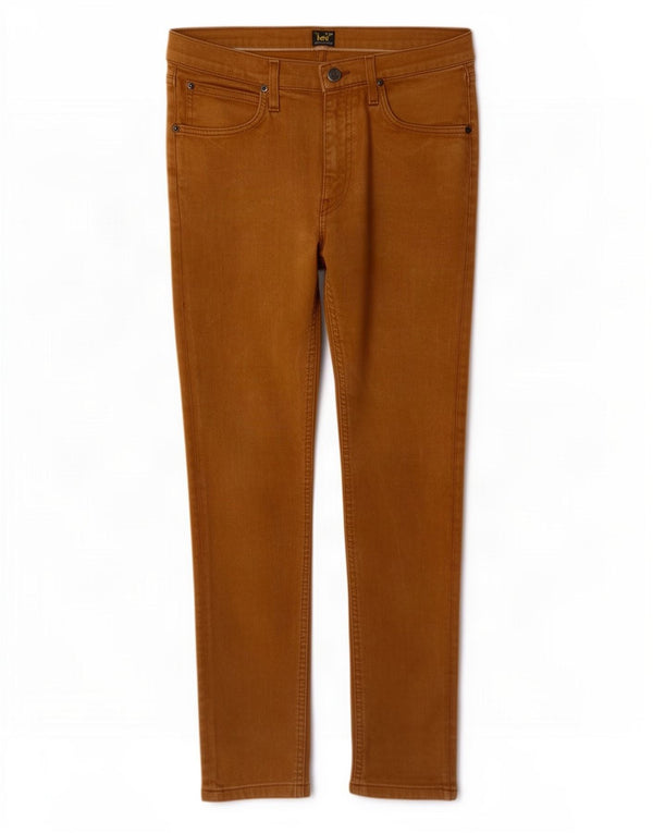 Lee Mens Luke Slim Tapered Jeans W31 L30 Algodão Marrom