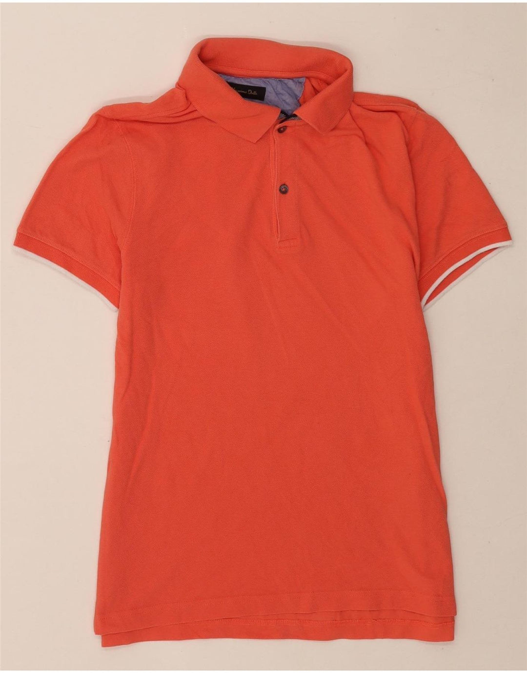 Camisa polo masculina Massimo Dutti casual fit 13-14 anos médio laranja