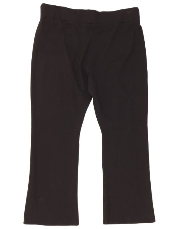 Calça feminina Marks & Spencer com corte bootcut UK 20 2XL W36 L26 preta