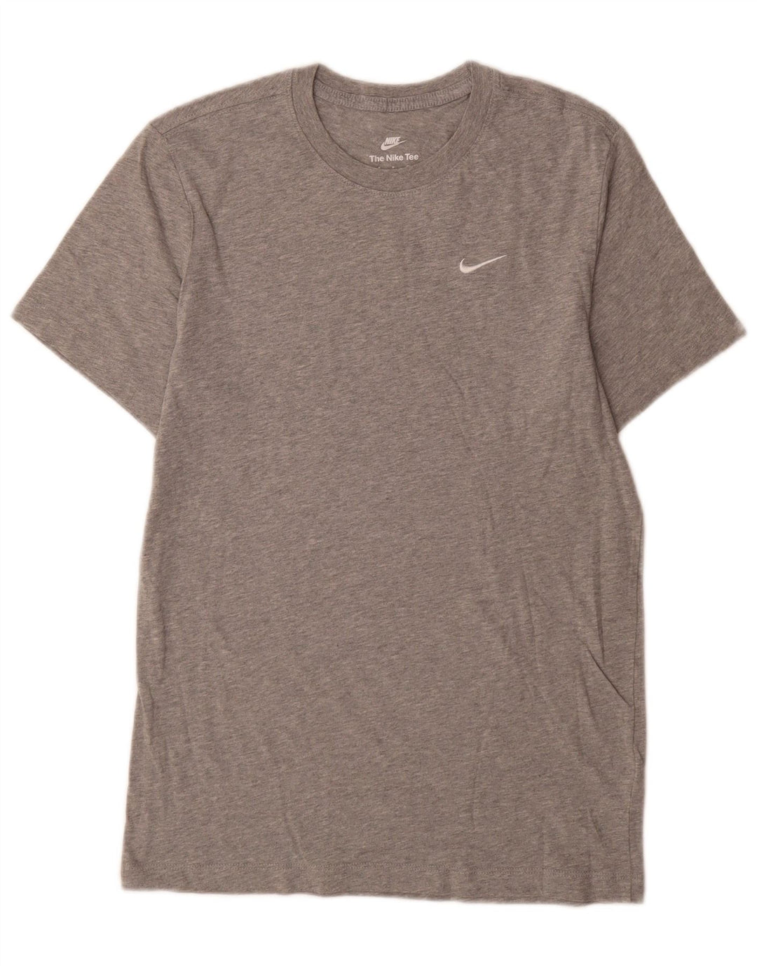 Nike Mens Camiseta Top Pequeno Algodão Cinza