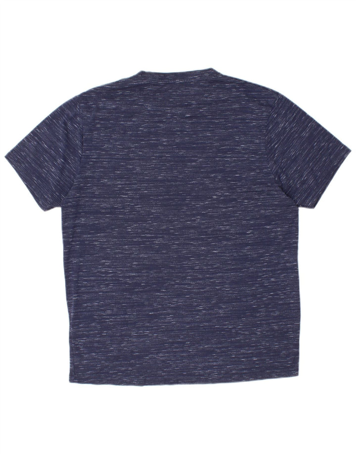 Camiseta masculina KAPPA Top grande poliéster manchado azul marinho