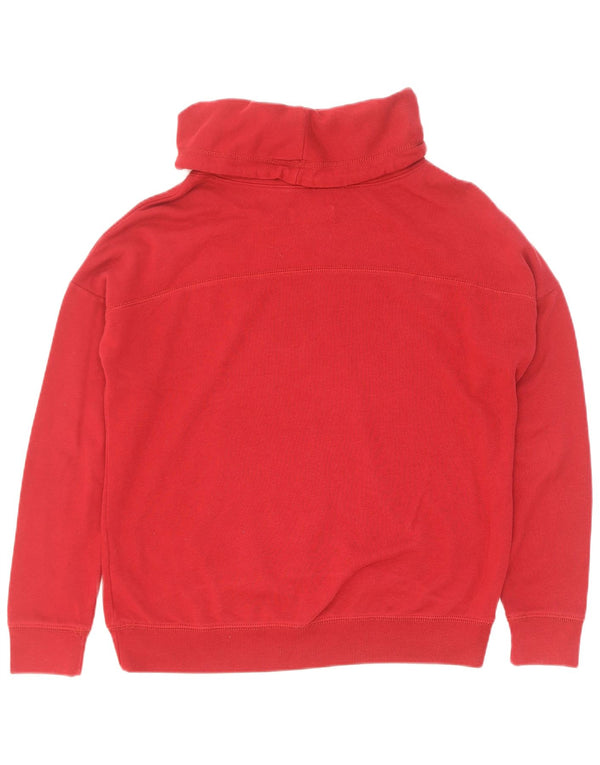 Hollister feminino Los Angeles moletom oversized jumper Reino Unido 10 pequeno vermelho