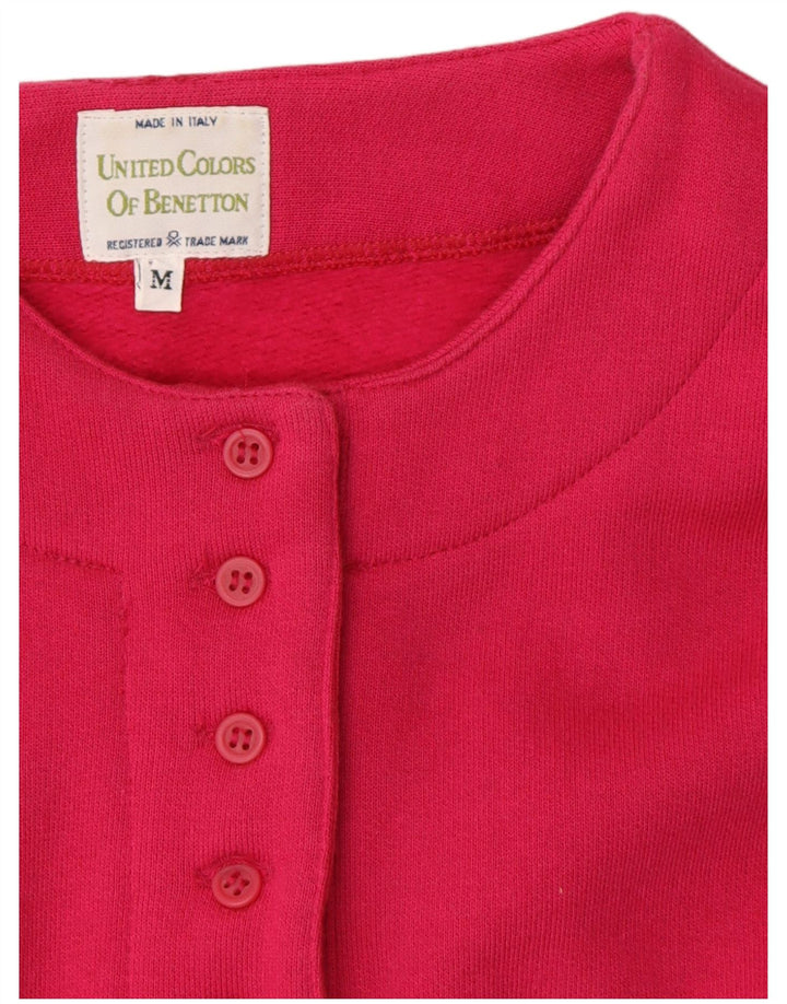 Benetton moletom feminino jumper UK 14 médio rosa