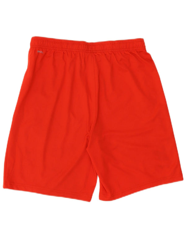 Shorts esportivos masculinos Puma médio vermelho colorblock poliéster