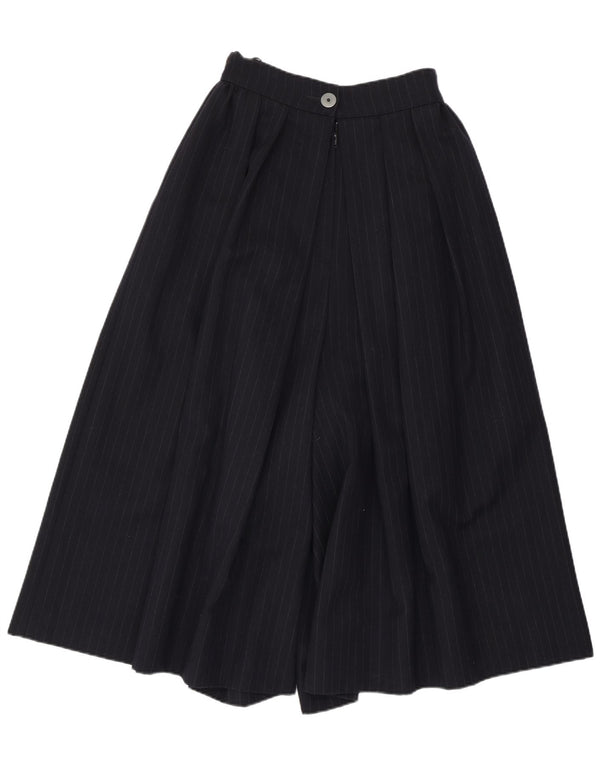 Calça feminina casual JOHN ROCHA Flare UK 10 pequena W25 azul marinho