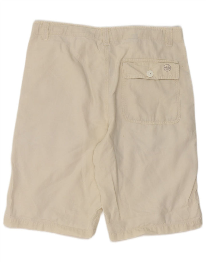 Murphy & Nye Mens Chino Shorts Médio W32 Algodão Bege