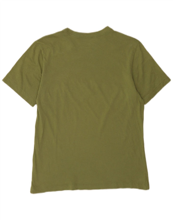 Camiseta Nike masculina gráfica Top pequeno algodão verde