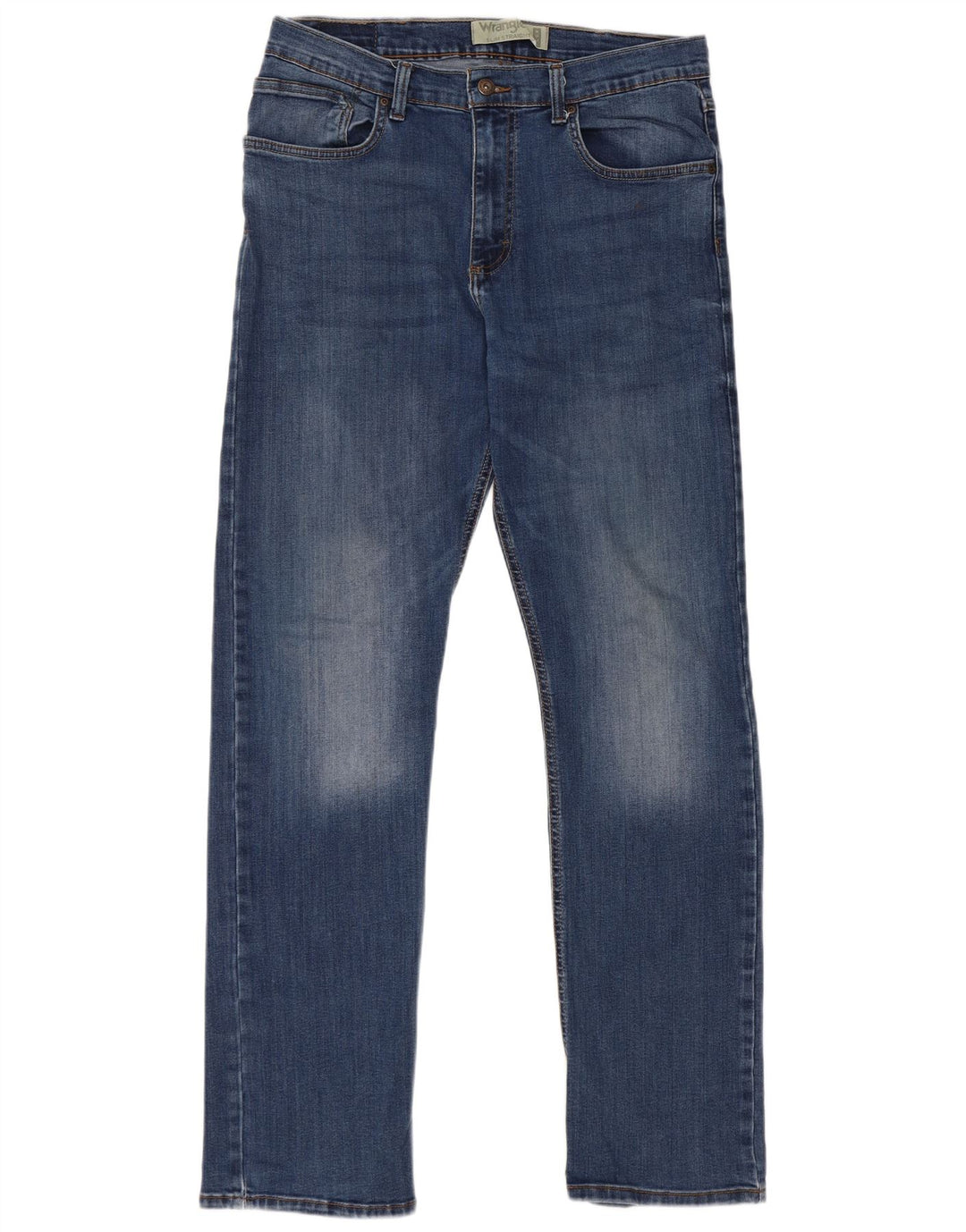 Jeans retos femininos Wrangler 34 L32 algodão azul