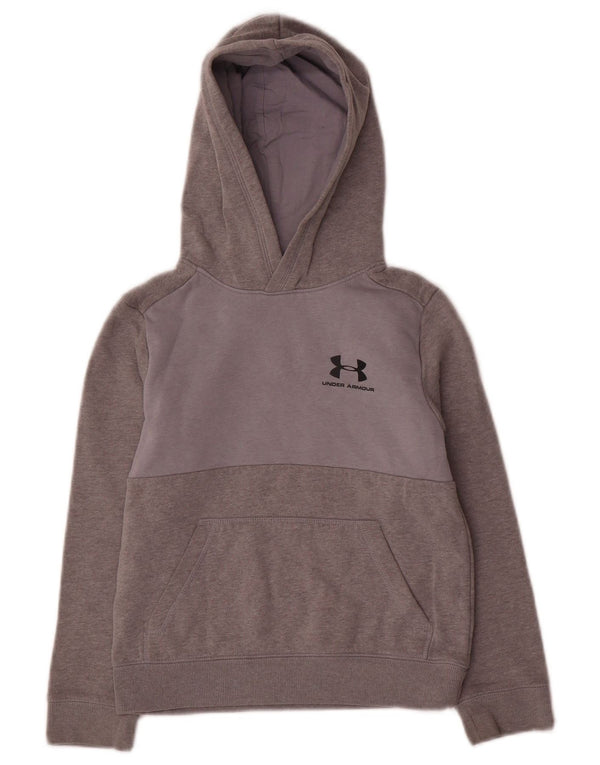 Jumper com capuz Under Armour Boys Cold Gear 7-8 anos pequeno cinza