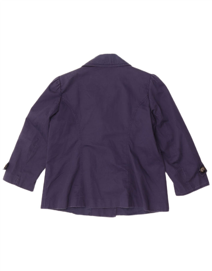Casaco curto feminino Marks & Spencer Reino Unido 14 médio azul marinho