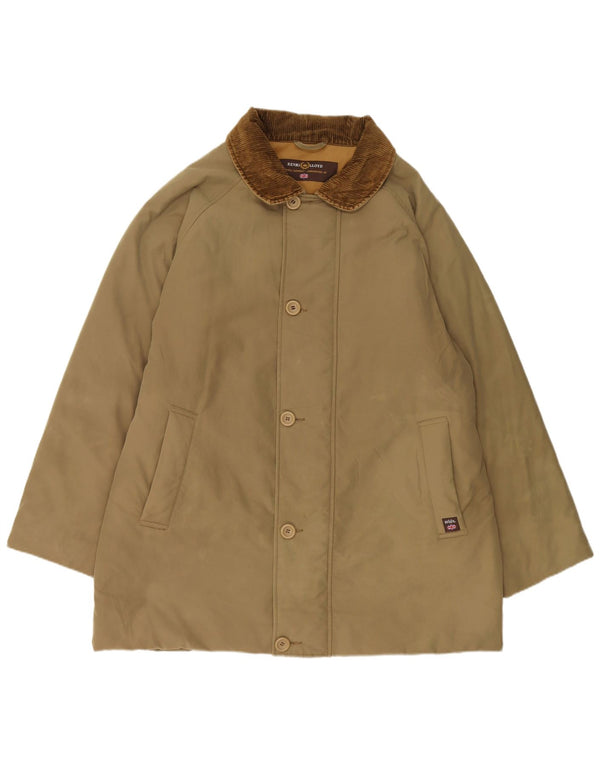 Jaqueta corta-vento masculina Henri Lloyd UK 44 2XL algodão cáqui