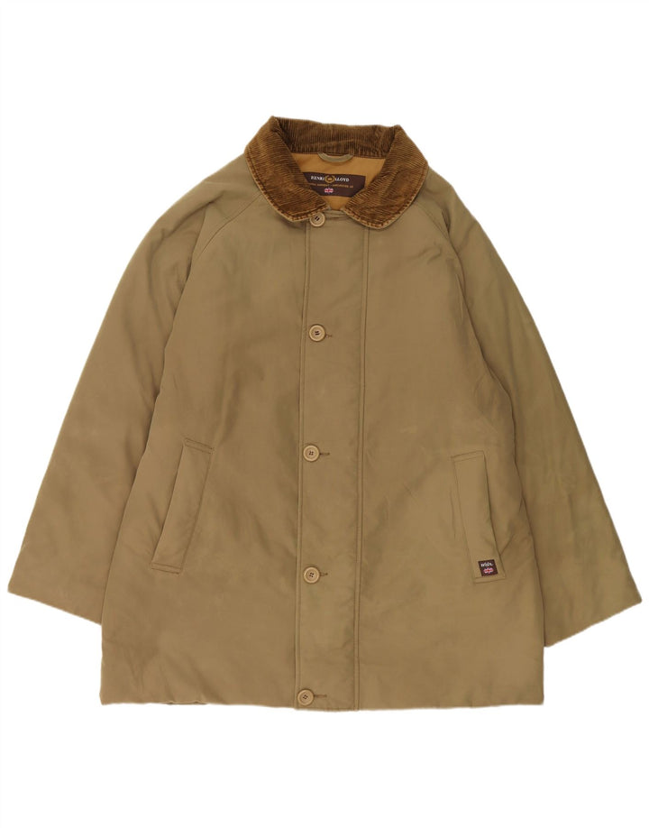 Jaqueta corta-vento masculina Henri Lloyd UK 44 2XL algodão cáqui