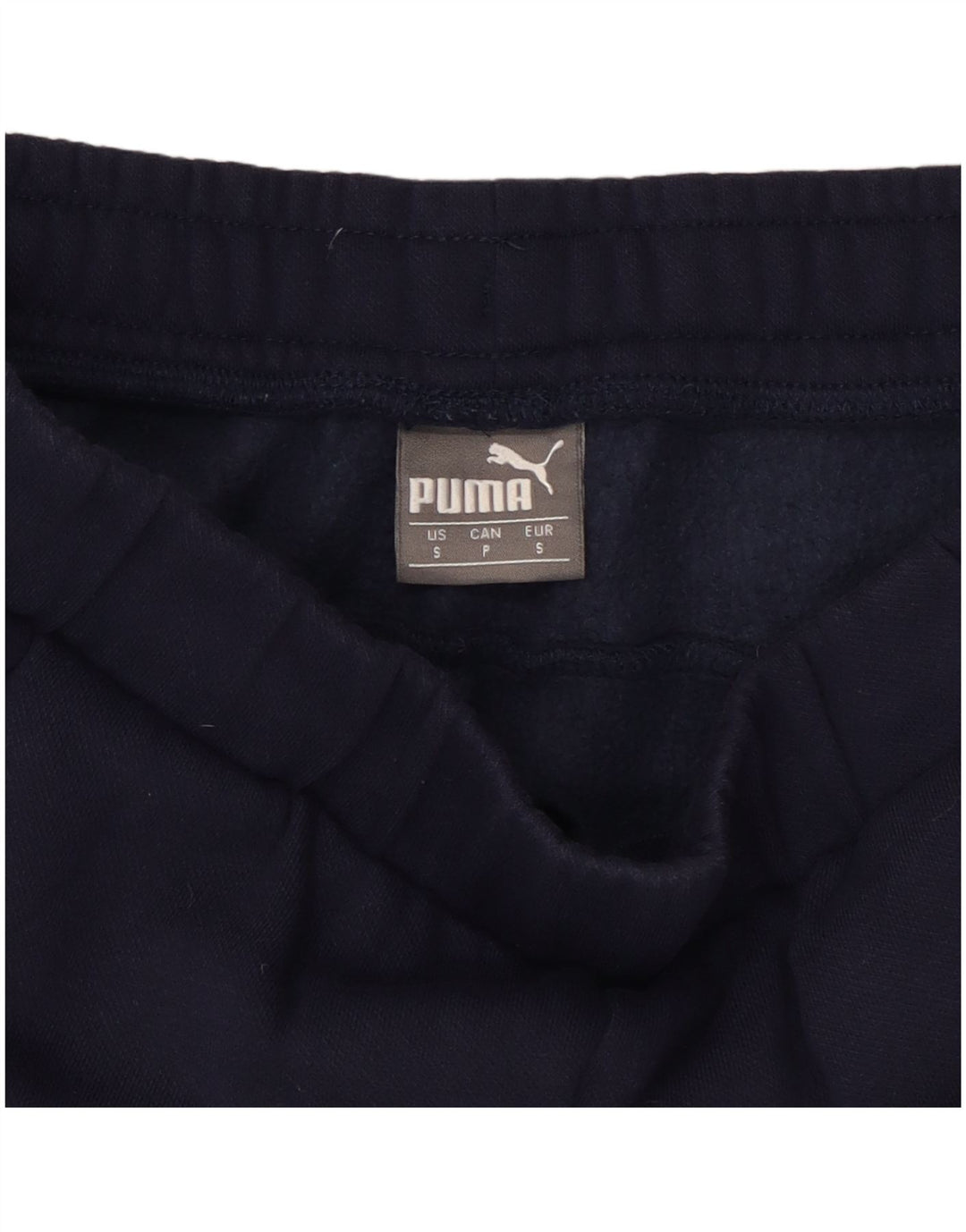 Calça de treino masculina Puma Graphic pequena azul marinho