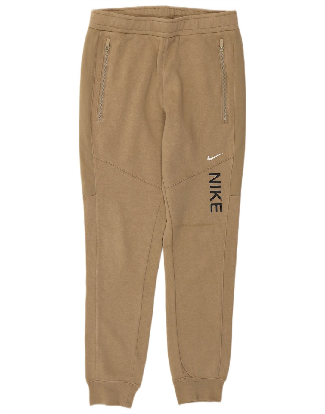 NIKE Mens Graphic Tracksuit Calças Joggers Pequeno Bege Algodão