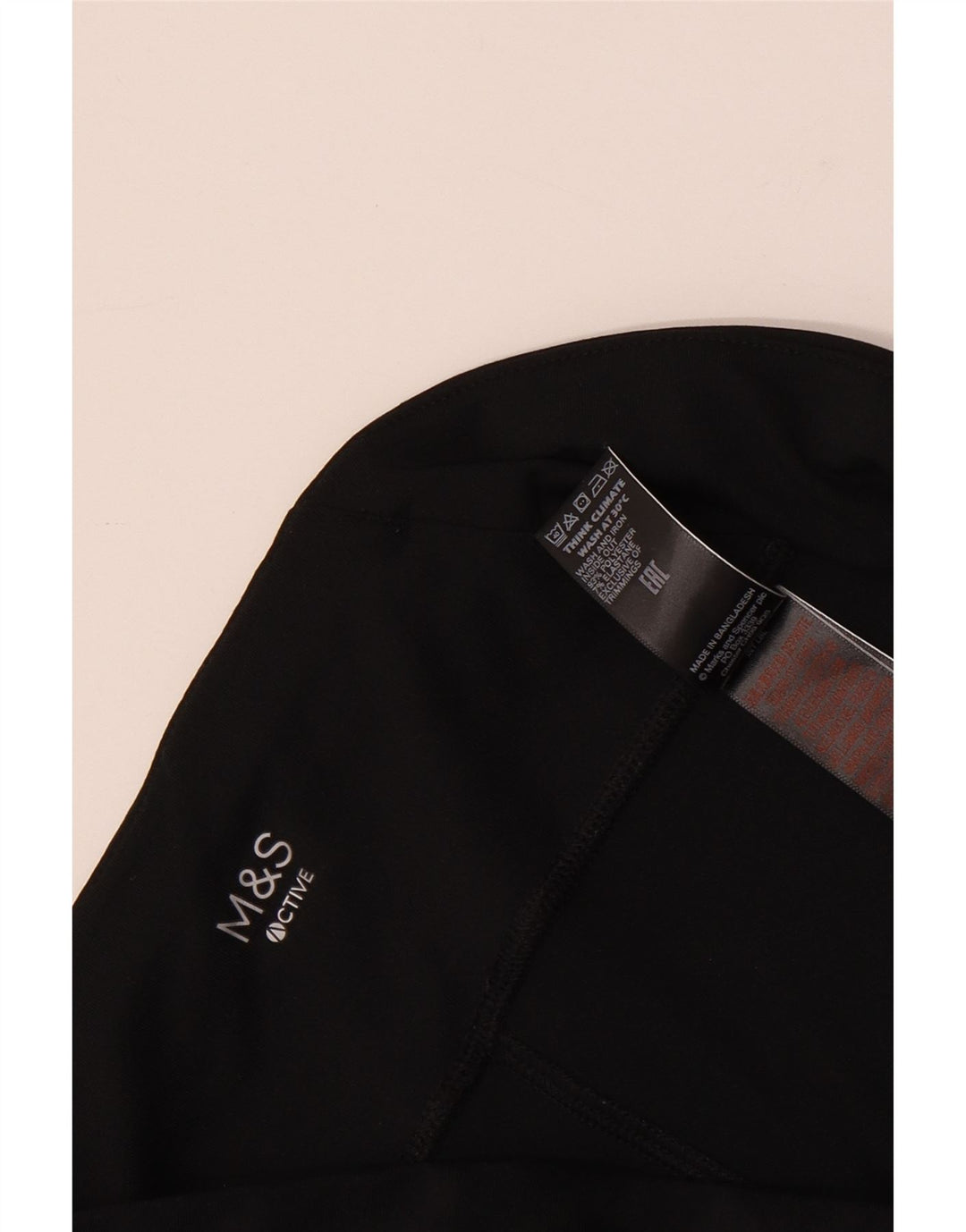 Shorts esportivos femininos de ajuste regular MARKS & SPENCER Reino Unido 16 grandes pretos