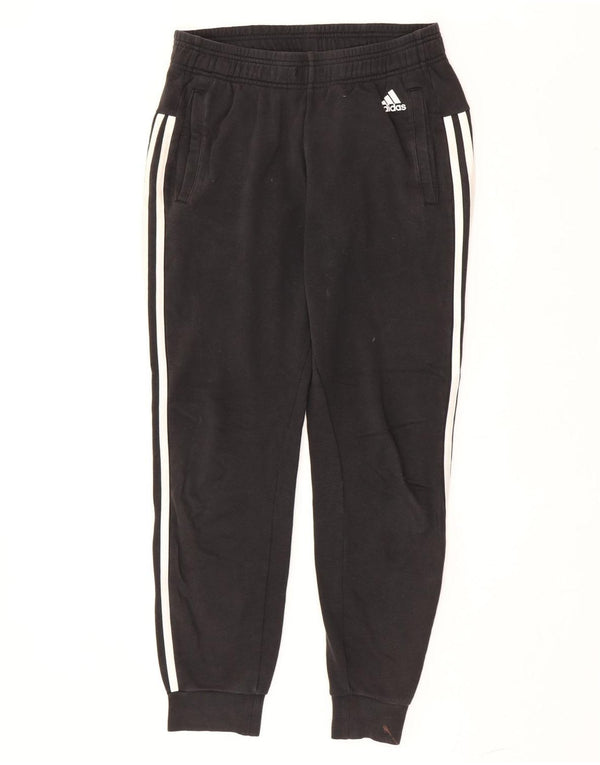Adidas Mens Treino Calças Joggers Pequeno Algodão Preto