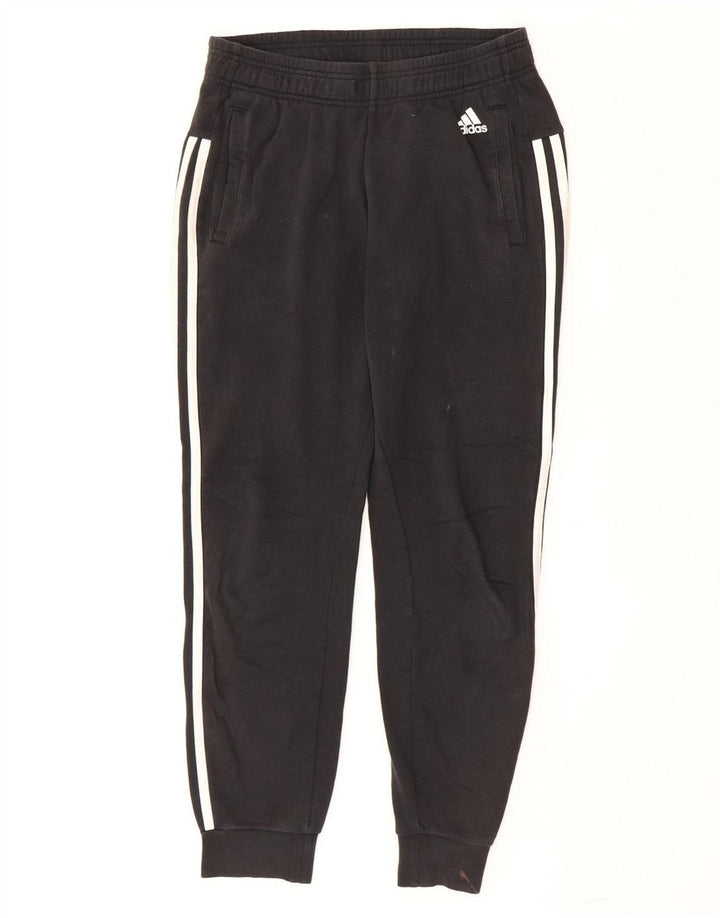Adidas Mens Treino Calças Joggers Pequeno Algodão Preto