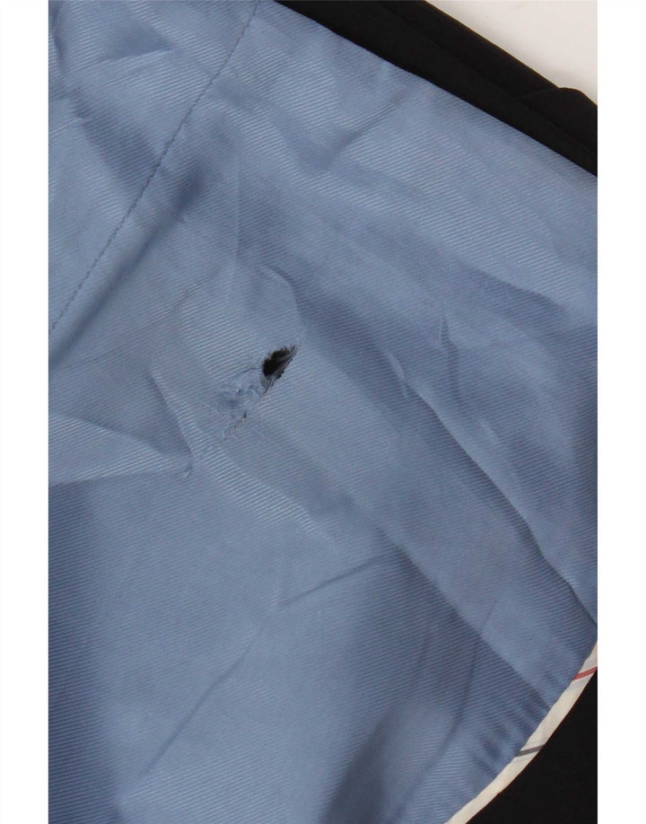Jaqueta blazer masculina de 2 botões Marks & Spencer Reino Unido 42 grande azul marinho nova lã