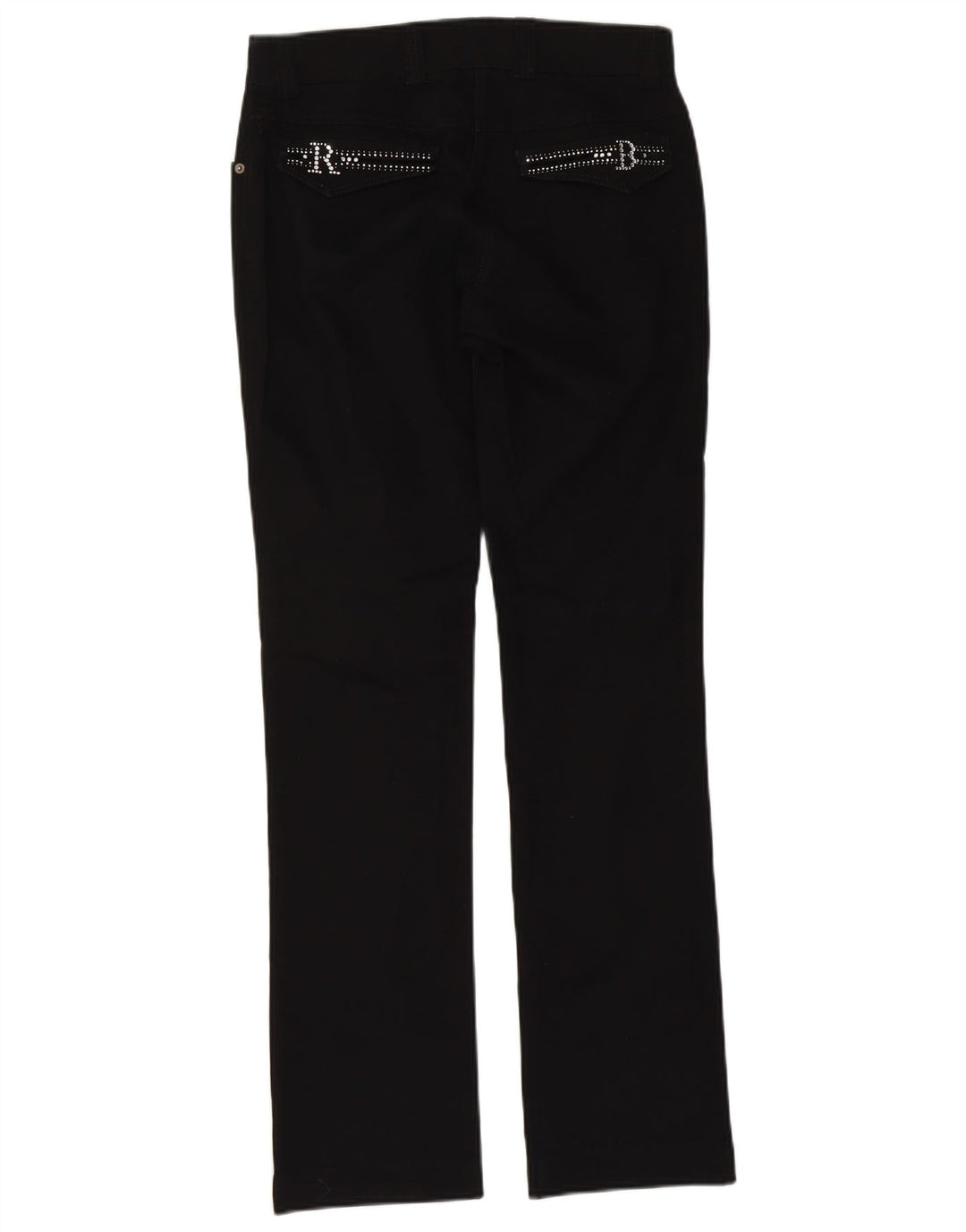 Calça jeans feminina Roccobarocco W32 L32 algodão preto
