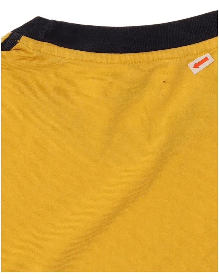 Gas Mens Graphic Top Manga Longa Médio Amarelo