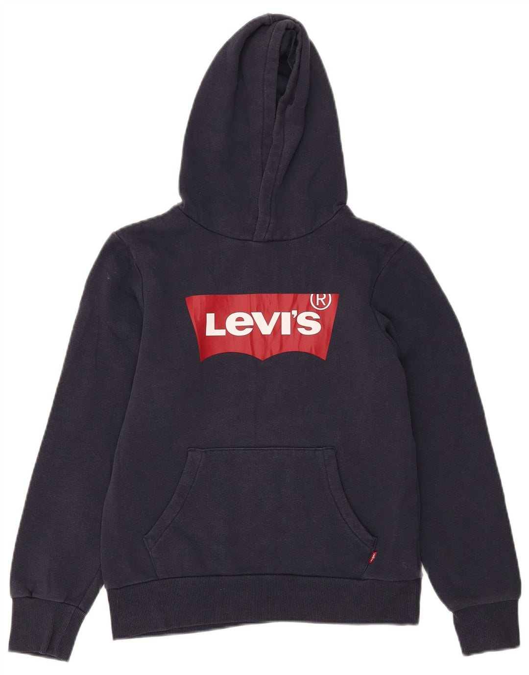 Suéter com capuz gráfico LEVI'S Boys 11-12 anos azul marinho algodão
