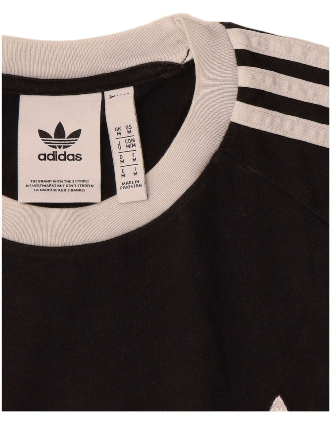 ADIDAS Camiseta Masculina Top Médio Algodão Preto